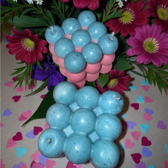 Hand Crafted Other - Set of 2 Bubble Soy Candles | Cheriosa 76 Scented